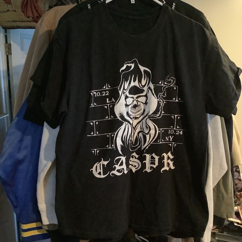 Caspr Music New York Los Angeles Tour Tee T-shirt Size Large